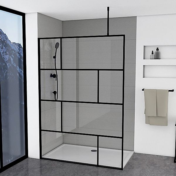 Marwell Walk-in-Dusche Bricks, Einscheibensicherheitsglas, (2 tlg), günstig online kaufen