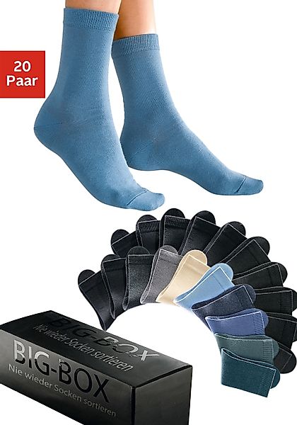 Go in Basicsocken, (Box, 20 Paar), in der großen Big-Box günstig online kaufen