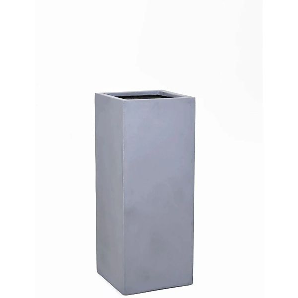 Vivanno Pflanzkübel Block 30 cm x 30 cm x 75 cm Betonoptik Grau günstig online kaufen