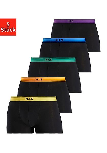 H.I.S Boxer Boxershorts für Herren (Packung, 5-St) mit Steifen und Logo im günstig online kaufen