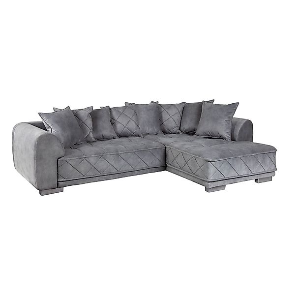 riess-ambiente Ecksofa DECADENCIA 320cm silbergrau – günstig online kaufen