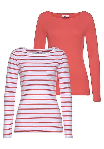 Flashlights Langarmshirt (2er-Pack) Langarm, sehr figurbetonter Schnitt, au günstig online kaufen