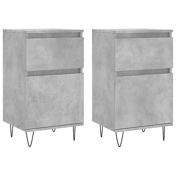 vidaXL Sideboard Sideboards 2 Stk. Betongrau günstig online kaufen