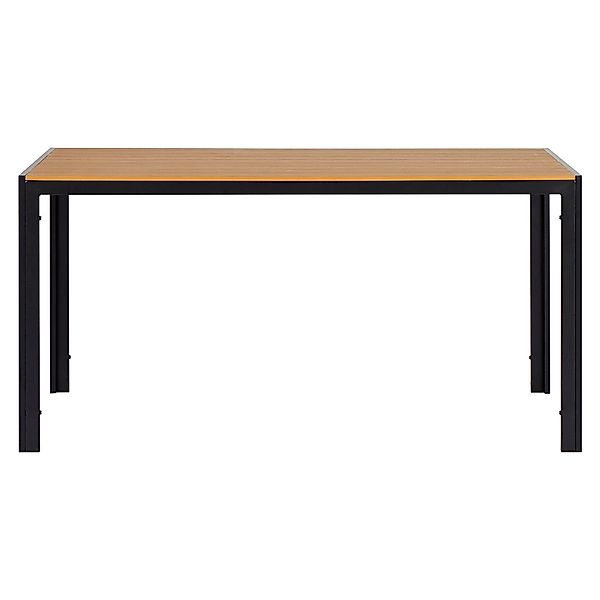ebuy24 Noah Gartentisch Schwarz Teak Dekor günstig online kaufen