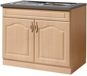 wiho Küchen Spülenschrank "Linz" 100 cm breit, in Landhaus-Optik günstig online kaufen