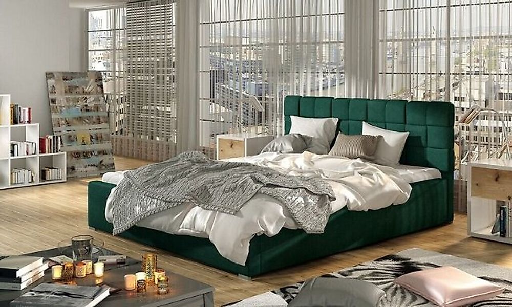 JVmoebel Bett Schlafzimmer Betten Textil Hotel Polster 180x200cm Stoff neu, günstig online kaufen