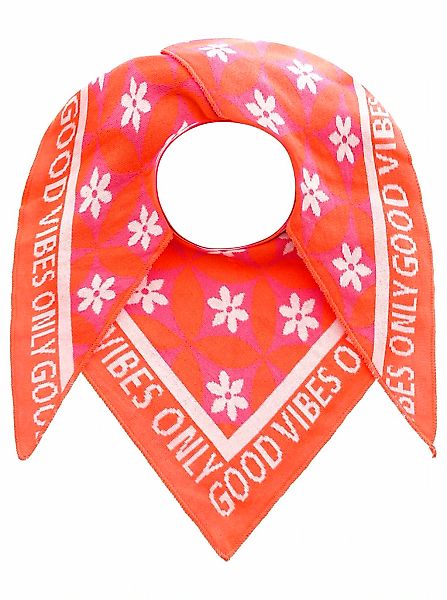 Zwillingsherz Dreieckstuch ""Luxury Vibes"", Tuch mit Blumenmotiv und posit günstig online kaufen