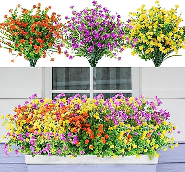 LuxusKollektion Blumenkasten Künstliche Blumen Balkon 12 günstig online kaufen