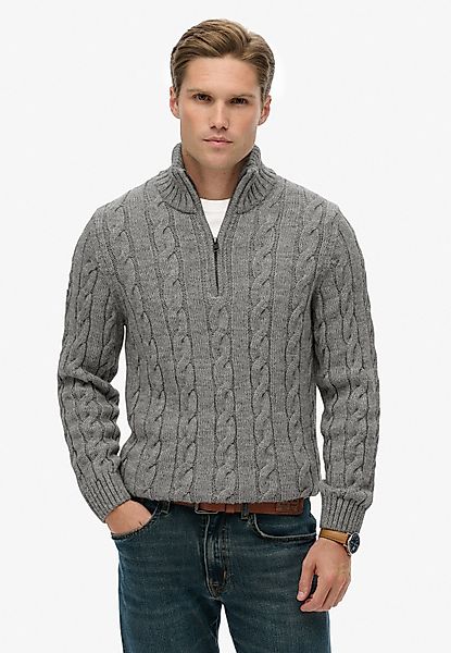 Superdry Strickpullover JACOB CABLE KNIT HALF günstig online kaufen