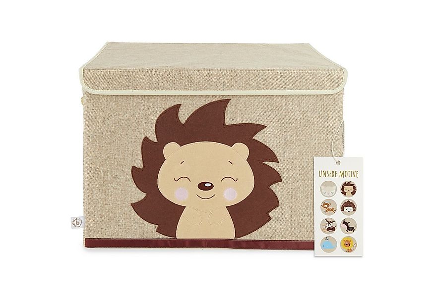 BIECO Spielzeugtruhe Aufbewahrungsbox mit Deckel groß für Kinderzimmer Spie günstig online kaufen