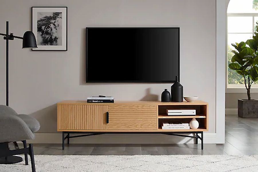 SalesFever Lowboard »Design Lowboard für stilvolle Akzente«, Kommode, Eiche günstig online kaufen