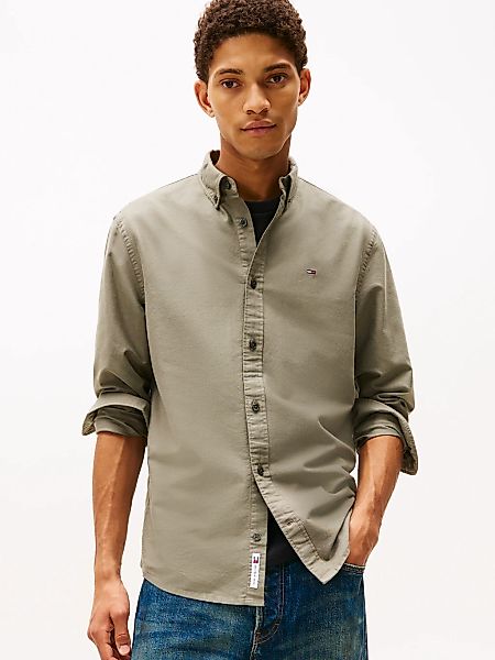 Tommy Jeans Langarmhemd "TJM REG OXFORD SHIRT EXT", Mit Rundhalsausschnitt günstig online kaufen