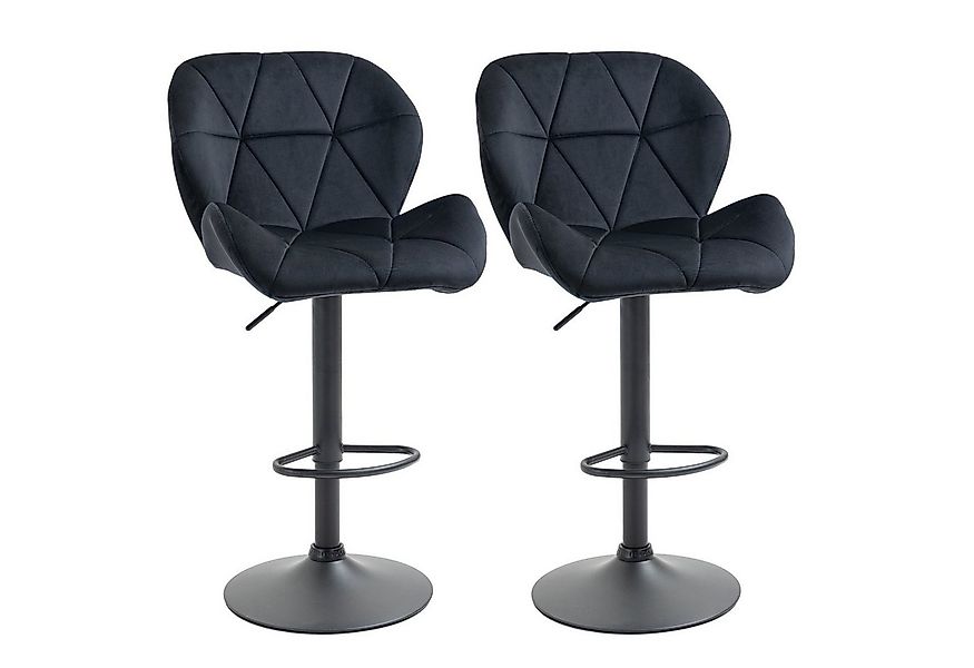 HOMCOM Barhocker Barhocker 2-er Set, Verstellbare Sitzhöhe günstig online kaufen