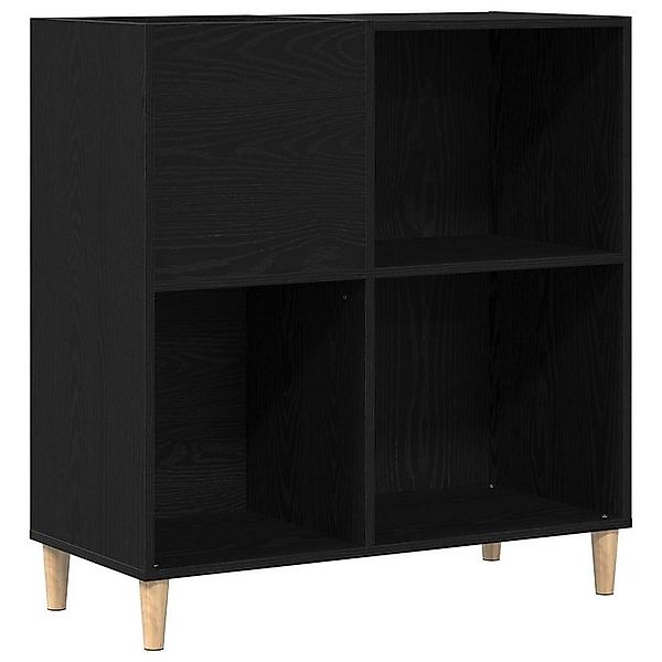 vidaXL Schuhschrank Schallplattenschrank Schwarz Eiche 84,5x38x89 cm Holzwe günstig online kaufen