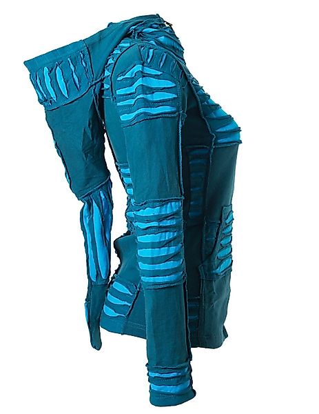 Vishes Kurzjacke Patchwork Jacke mit Cutwork günstig online kaufen