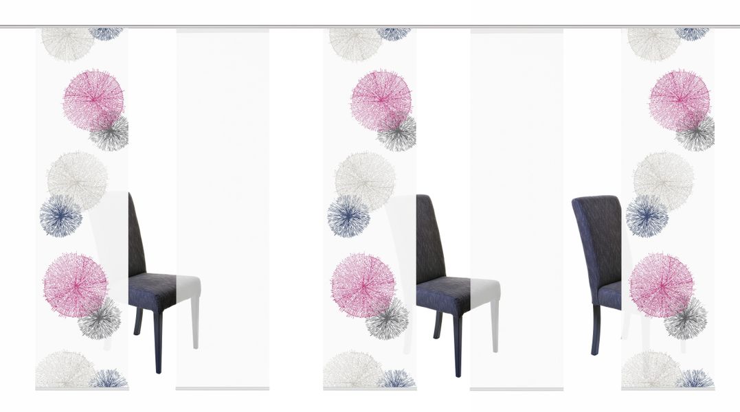 HOME WOHNIDEEN Schiebegardine "SCOPPIO" Paneelwagen 5 Stk. tlg. HxB: 245x60 günstig online kaufen