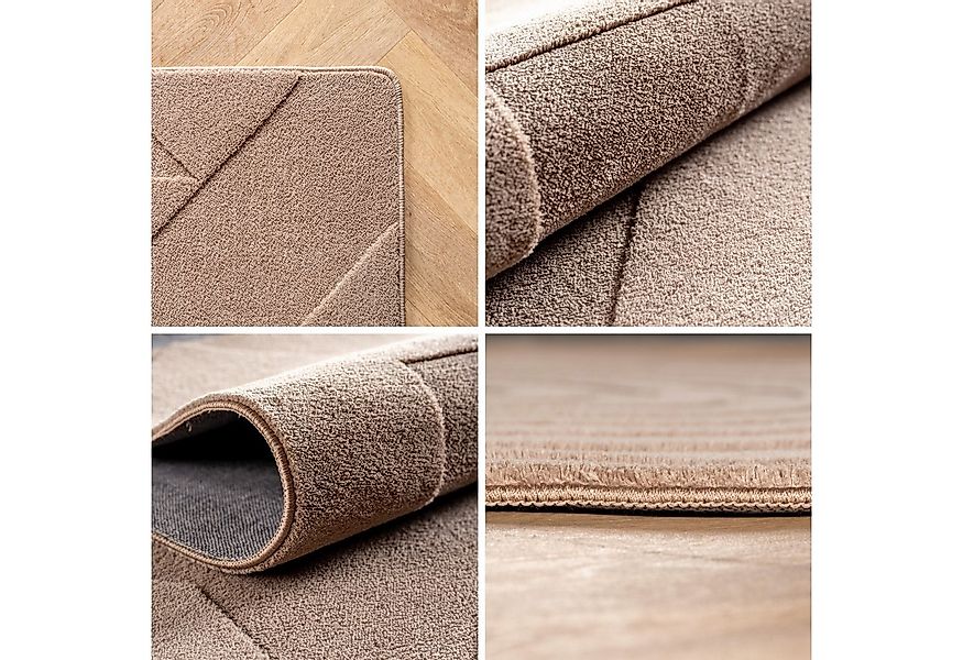 Carpettex Designteppich Unicolor - Einfarbig, Rechteckig, Höhe: 12 mm, Kurz günstig online kaufen