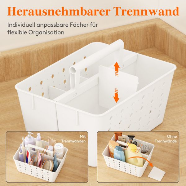 Lifewit Badorganizer Kunststoffkorb mit Griffen, tragbarer günstig online kaufen