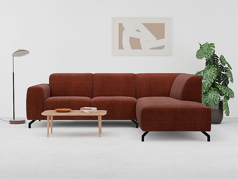 Places of Style Ecksofa Oleandro, L-Form, mit unterschiedlichem Sitzkomfort günstig online kaufen