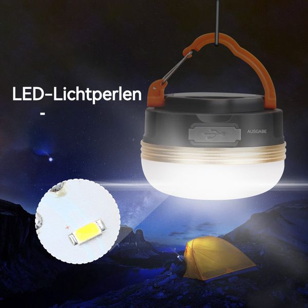 BlingBin LED Laterne Camping-Beleuchtung USB-aufladbare Lampe, günstig online kaufen
