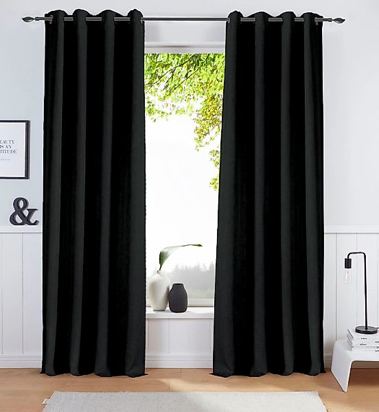 Bruno Banani Verdunkelungsvorhang "Bela" Ösen 1 Stk. tlg. blickdicht, melie günstig online kaufen