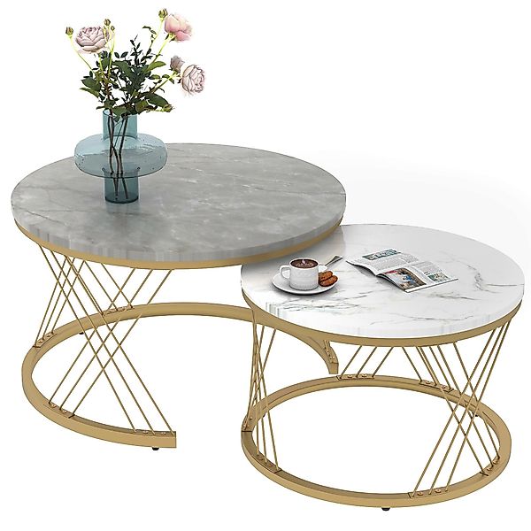 Merax Couchtisch (2-St), hochglanz holz Satztisch, günstig online kaufen
