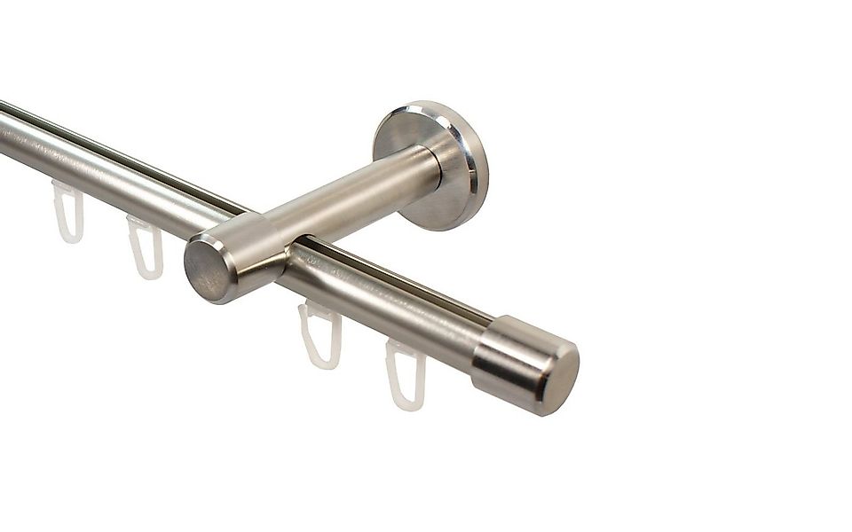 iso-design Gardinenstange Innenlauf 16 mm Farbe Edelstahl Wandabstand 7 cm günstig online kaufen