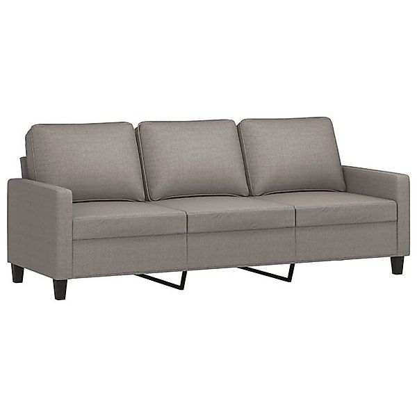 vidaXL Sofa, 3-Sitzer-Sofa Taupe 180 cm Stoff günstig online kaufen