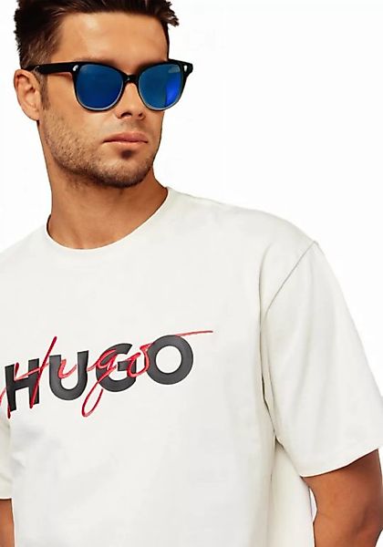 HUGO T-Shirt DAKAISHI Hugo Boss Herren Shirt Rundhals mit doppel Logo in St günstig online kaufen