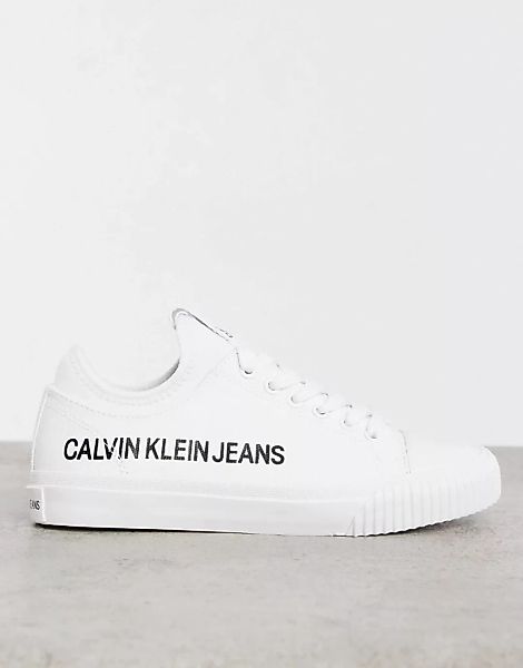 Calvin Klein Jeans – Iantha – Sneaker aus Baumwolle-Neutral günstig online kaufen