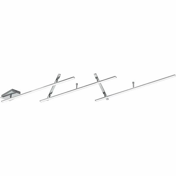 Trio LED-Deckenleuchte Indira Nickel matt günstig online kaufen