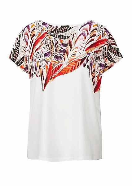 GOLDNER Kurzarmshirt "Elegantes Oberteil mit Ethno-Muster" Dekorativer Druc günstig online kaufen