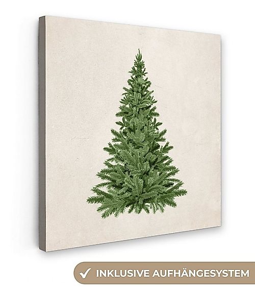 OneMillionCanvasses® Leinwandbild Weihnachtsbaum - Grün - Weihnachten - Fei günstig online kaufen