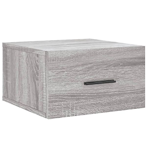 vidaXL Wand-Nachttisch Grau Sonoma 35x35x20 cm Modell 7 günstig online kaufen