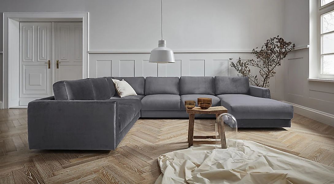 OTTO home Wohnlandschaft "Hobro U-Form" in 3 Bezugsqualitäten in vielen Far günstig online kaufen