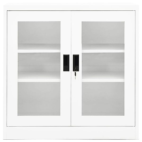 Büroschrank Weiß 90x40x90 Cm Stahl günstig online kaufen