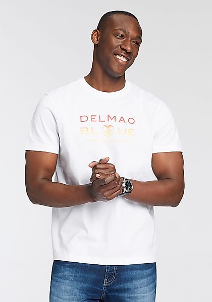 DELMAO T-Shirt Kurzarm, bedruckt, Rundhals, aus 100% Baumwolle günstig online kaufen