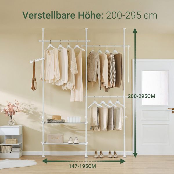 SoBuy Kleiderständer FRG34, Garderobenständer mit 3 günstig online kaufen