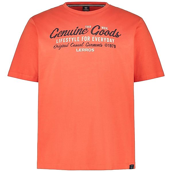 Lerros T-Shirt mit Label-Print Farbe orange Größe: 5XL günstig online kaufen