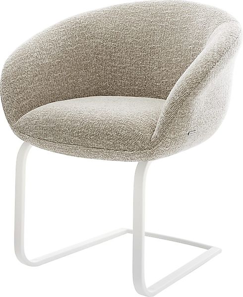 DELIFE Polsterstuhl Vinka-Flex, mit Armlehnen Freischwinger günstig online kaufen