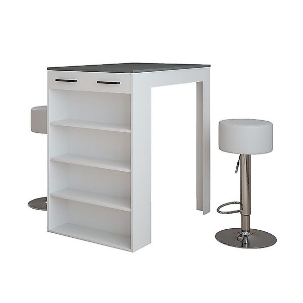 Vicco Bartisch Repose, Weiß/Anthrazit/Weiß, 67 x günstig online kaufen