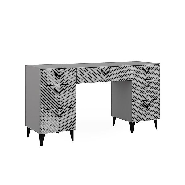 Vicco Schminktisch Anett, Grau, 150 cm günstig online kaufen