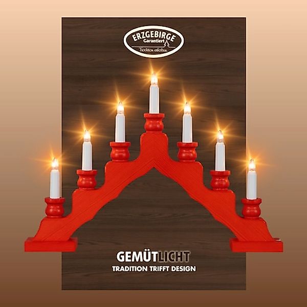 Weigla Lichterbogen »Schwede, Weihnachtsdeko, Made in Germany« 1 Stk. 7-fla günstig online kaufen