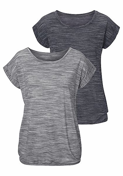 Beachtime Kurzarmshirt mit Struktureffekt (2er-Pack) aus günstig online kaufen