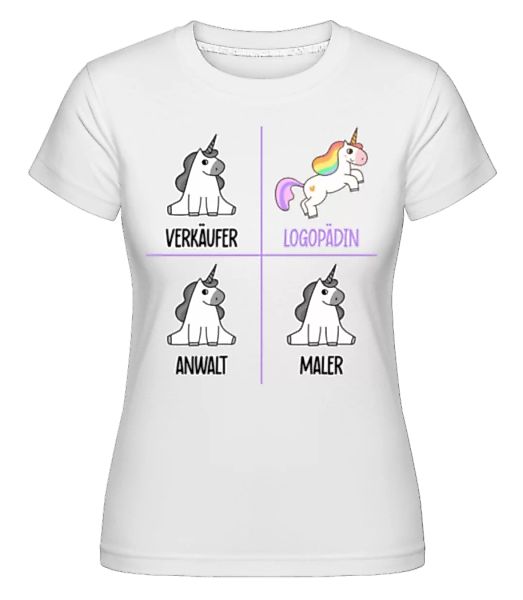 Logopädin Einhorn · Shirtinator Frauen T-Shirt günstig online kaufen