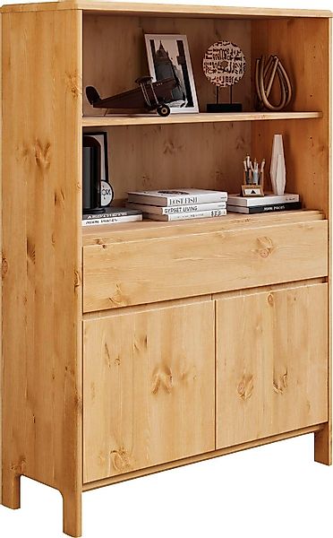 Home affaire Regal "Luven", zertifiziertes Massivholz, Breite 98 cm günstig online kaufen