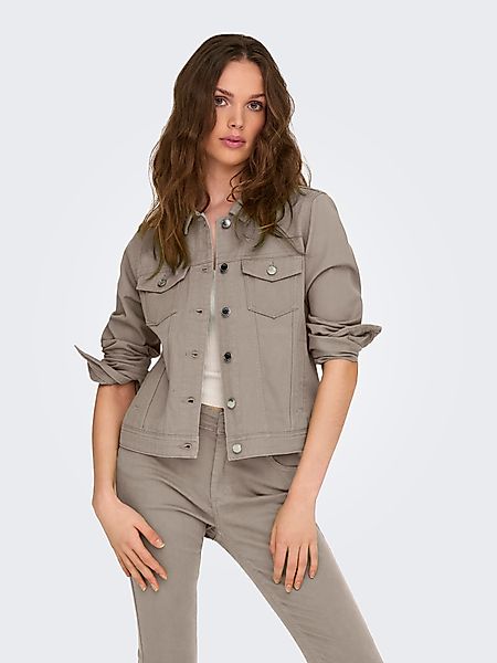 ONLY Jeansjacke "ONLTIA L/S COLORED JACKET PNT RP" mit durchgehender Knopfl günstig online kaufen