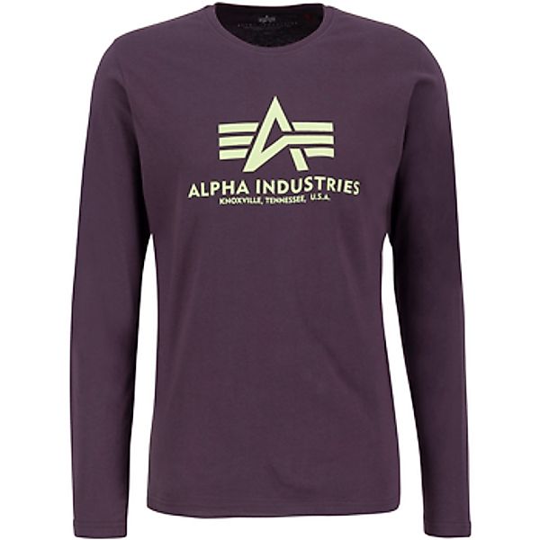 Alpha Industries  Langarmshirt Basic Longsleeve BL - Plum günstig online kaufen