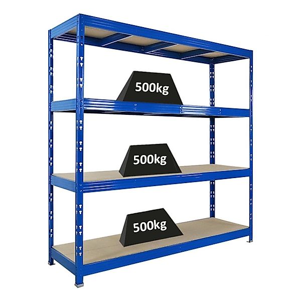 PROREGAL Profi Schwerlastregal Rhino HxBxT 200x200x60cm 4 Spanplatten-Ebene günstig online kaufen