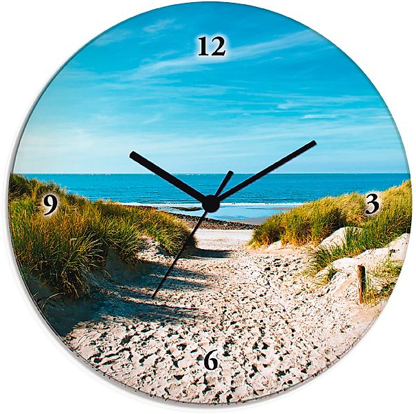 Artland Wanduhr "Strand mit Sanddünen und Weg zur See", wahlweise mit Quarz günstig online kaufen